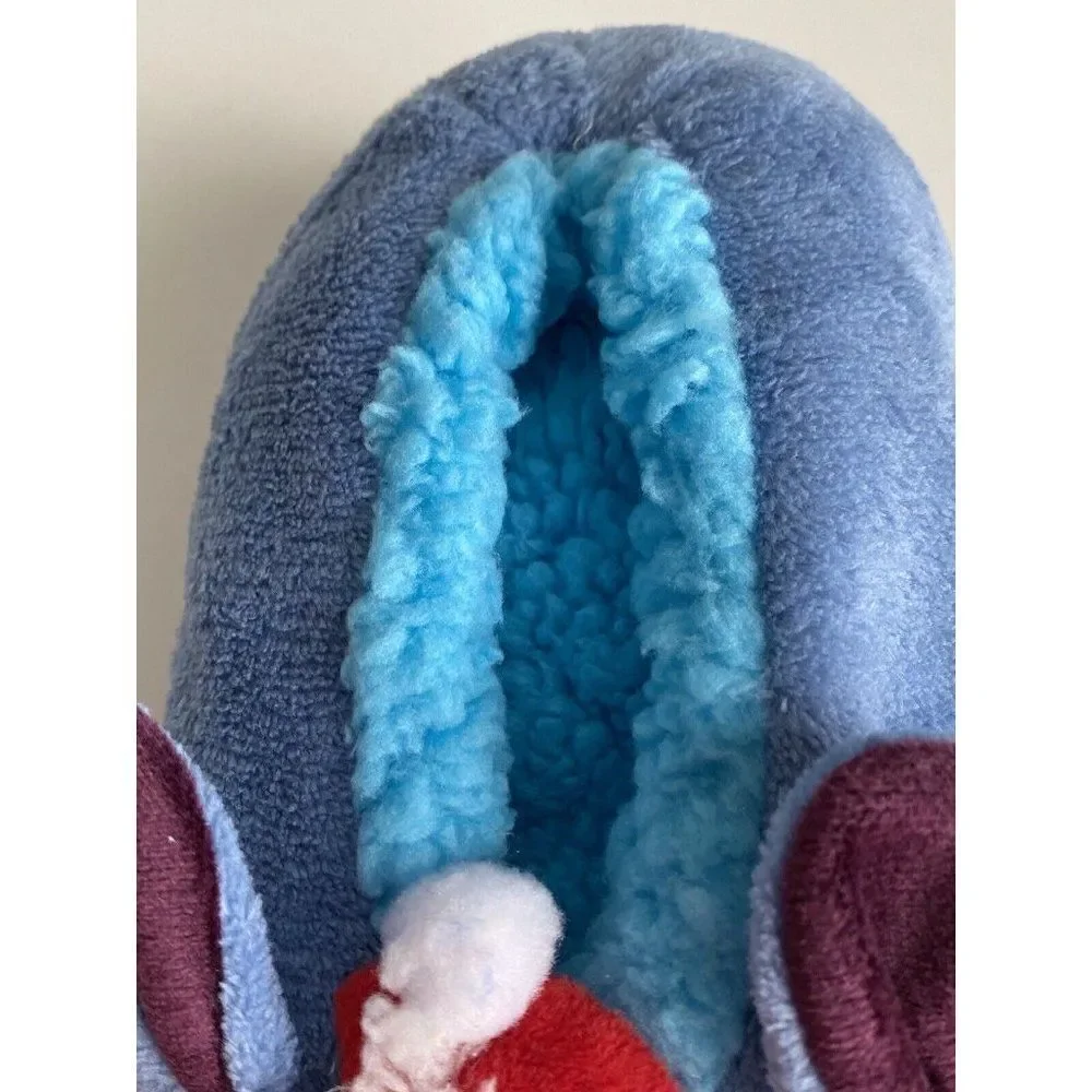Disney Stitch Slipper Cozy Socks‎ Snuggle Toes Disney Christmas Winter Santa Hat